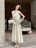 Tender 2-Piece Beige Butterfly Embroidered Cheongsam Top