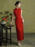 Elowen Glamorous Bridal Gown Red Cheongsam Dress Elegant Qipao