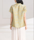 Ulyana Crabapple Pink Jacquard Cheongsam Top