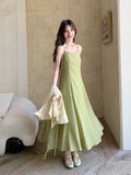 Gladiolus 2-Piece Green Embroidered Cheongsam Set