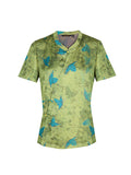 Glimmer Green Blue Pattern Cheongsam Top