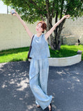 Tina 2-Piece Lace Tie-Dye Vest Set Cheongsam