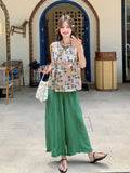 Clarice 2-Piece Printed Cheongsam Top Set