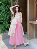 Yarrow 2-Piece Floral Top and Pants Set Cheongsam