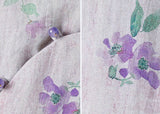 Heloise Immaculate Mandarin Collar Floral Ramie Cheongsam Qipao Dress
