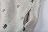 Chrysanthemum Rain Dew Cashew Embroidered Cheongsam Dress