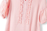Solstice Elevated Embroidered Ruffles Elegant Cheongsam Qipao Dress