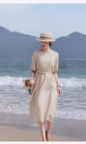 Velvet Impeccable A Line Elegant Embroidered Cheongsam Qipao Dress