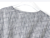 Leonora Pure Black White Checkered Elegant Cheongsam Qipao Dress