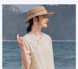 Organza Beguiling Top Frog Buttons Embroidered Cheongsam Qipao