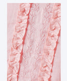 Solstice Elevated Embroidered Ruffles Elegant Cheongsam Qipao Dress