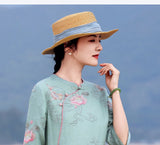 Bryony Luxe Lotus Koi Embroidered Cheongsam Qipao Dress
