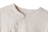 Organza Beguiling Top Frog Buttons Embroidered Cheongsam Qipao