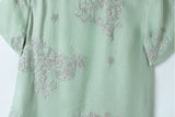 Zelda Gorgeous Modern Ramie Embroidered Cheongsam Qipao Dress
