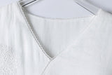 Cashmere Gregarious V Neck Embroidered Cheongsam Qipao Dress