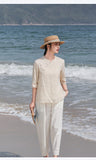 Organza Beguiling Top Frog Buttons Embroidered Cheongsam Qipao