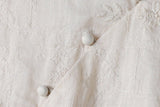 Organza Beguiling Top Frog Buttons Embroidered Cheongsam Qipao