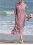 Lara Embroidered Cheongsam Qipao Dress