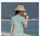 Zelda Gorgeous Modern Ramie Embroidered Cheongsam Qipao Dress
