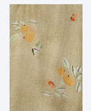 Kiara Flowing V Neck Floral Linen Cheongsam Qipao Dress