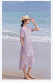 Zorina Pristine Floral V Neck Cheongsam Qipao Dress