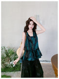 Eden 2-Piece Floral Ruffle Top Set Cheongsam