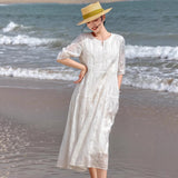 Bianca Elevated Cashew Embroidery Elegant Cheongsam Qipao Dress