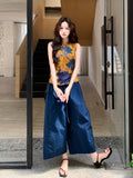 Matriarch 2-Piece Vintage Print Cheongsam Set