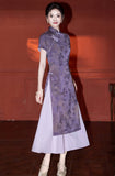 Bianca Immaculate Modern Design Lavender Cheongsam Qipao Dress