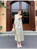 Nina 2-Piece Floral Embroidered Cheongsam Set
