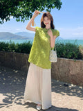 Anya 2-Piece Tassel Cheongsam Top Set