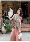 Atelier 2-Piece Print Cheongsam Set
