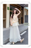Dawn 2-Piece Embroidered Top and Pants Set Cheongsam