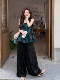 Eden 2-Piece Floral Ruffle Top Set Cheongsam