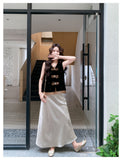 Twilight 2-Piece Velvet Vest Skirt Set Cheongsam
