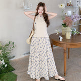 Shimmer 2-Piece Butterfly Print Cheongsam Set