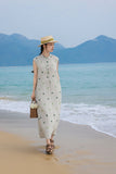 Chrysanthemum Rain Dew Cashew Embroidered Cheongsam Dress
