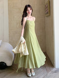 Elegance 2-Piece Green Jacquard Cheongsam Set