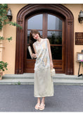 Nina 2-Piece Floral Embroidered Cheongsam Set