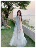 Emmanuelle 2-Piece Embroidered Cheongsam Set