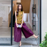 Rhythm 2-Piece Floral Print Cheongsam Set