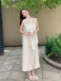 Serenade 2-Piece Lace Cheongsam Set