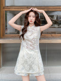 Susanna 2-Piece Embroidered Cheongsam Set