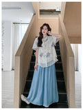 Brilliance 2-Piece Embroidered Floral Cheongsam Set