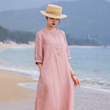 Noble Beguiling Embroidered A Line Elegant Cheongsam Qipao Dress