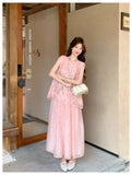 Clarity 2-Piece Pink Embroidered Cheongsam Set