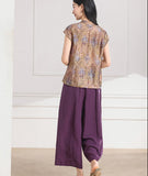 Presto 2-Piece Floral Print Cheongsam Top
