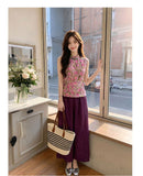 Oona 2-Piece Printed Top Cheongsam Set