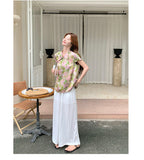Dazzle 2-Piece Printed Cheongsam Top Set
