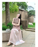 Zorina 2-Piece Pink Printed Cheongsam Set
